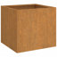 Jardinière vidaXL en acier Corten rouillé 12,6 x 11,8 x 11,4 po-384332080-380751730-384332089