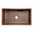 33" Hammered Single Basin Kitchen Sink-124971791