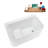 47" Streamline Soaking Freestanding Tub and Tray With Internal Drain-102279124