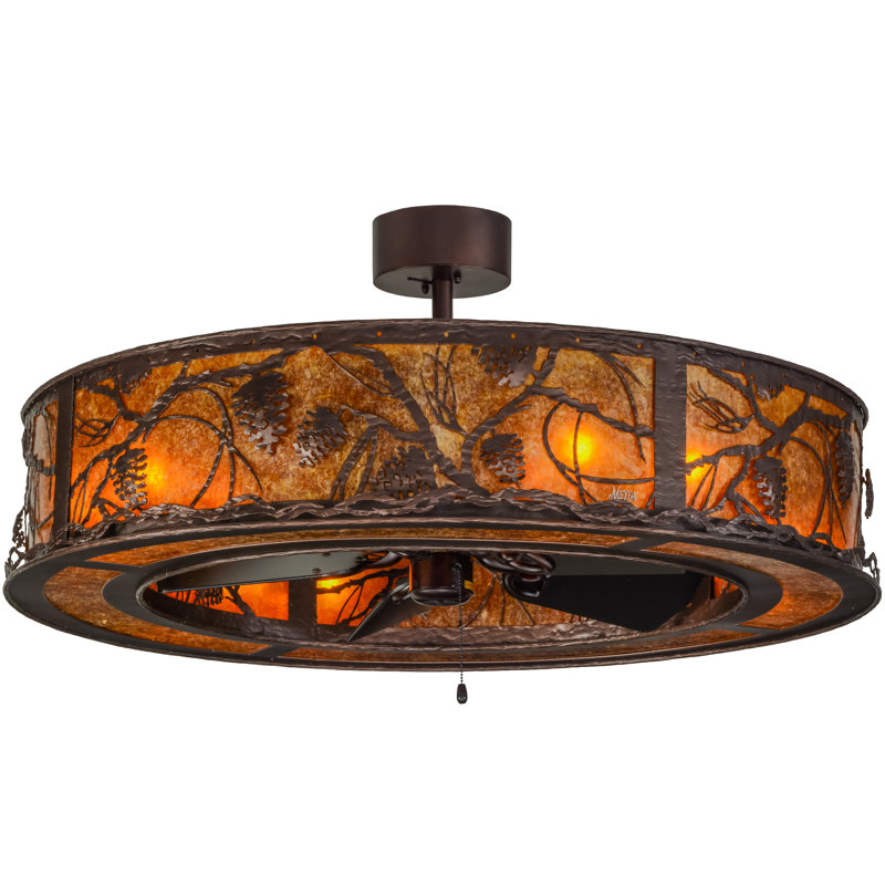 Rustic Lodge 8 - Light Chandelier, Mahogany Bronze
