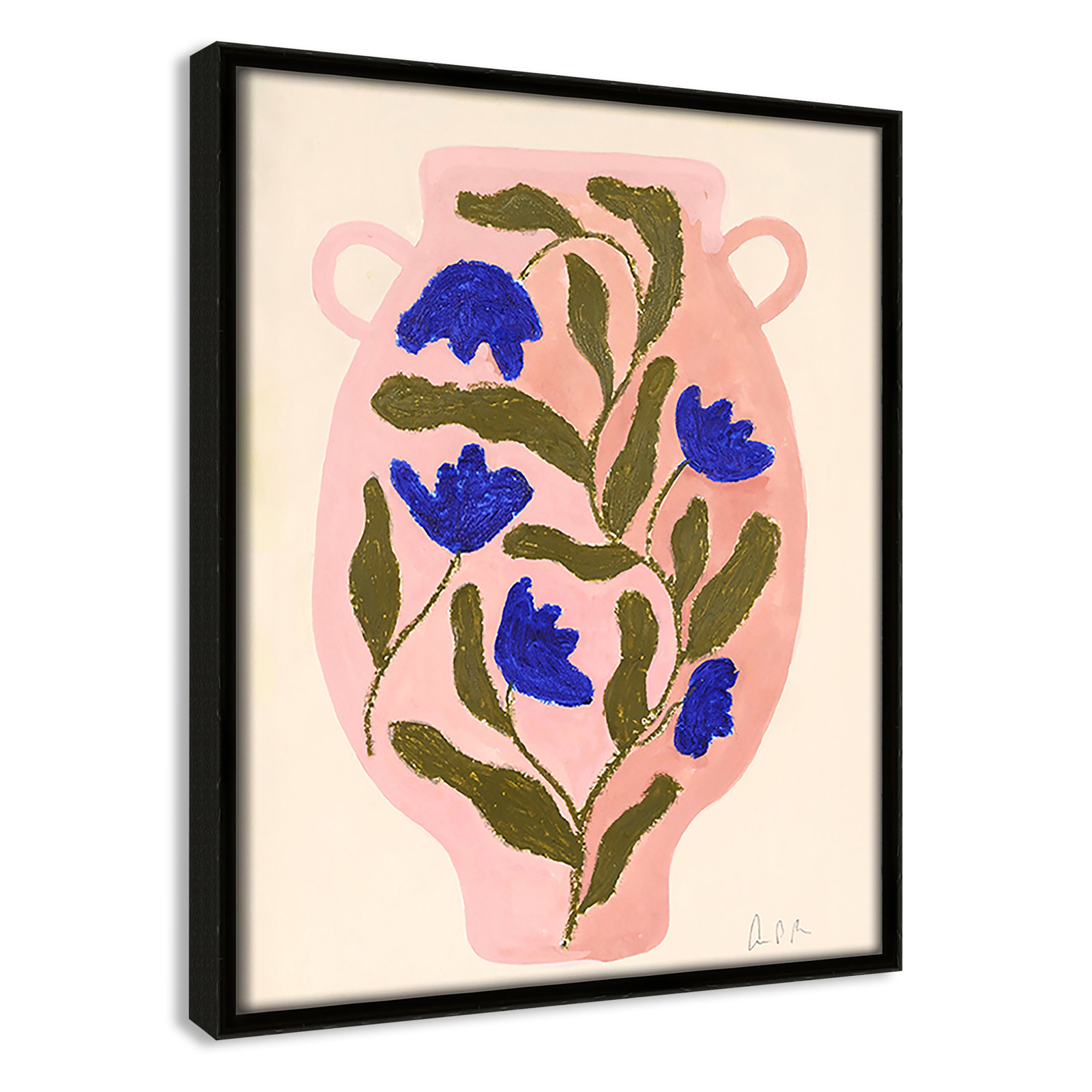 Vase No. 01 Print by Camilla Bergqvist, Espresso, 11.5" H x 9.5" W