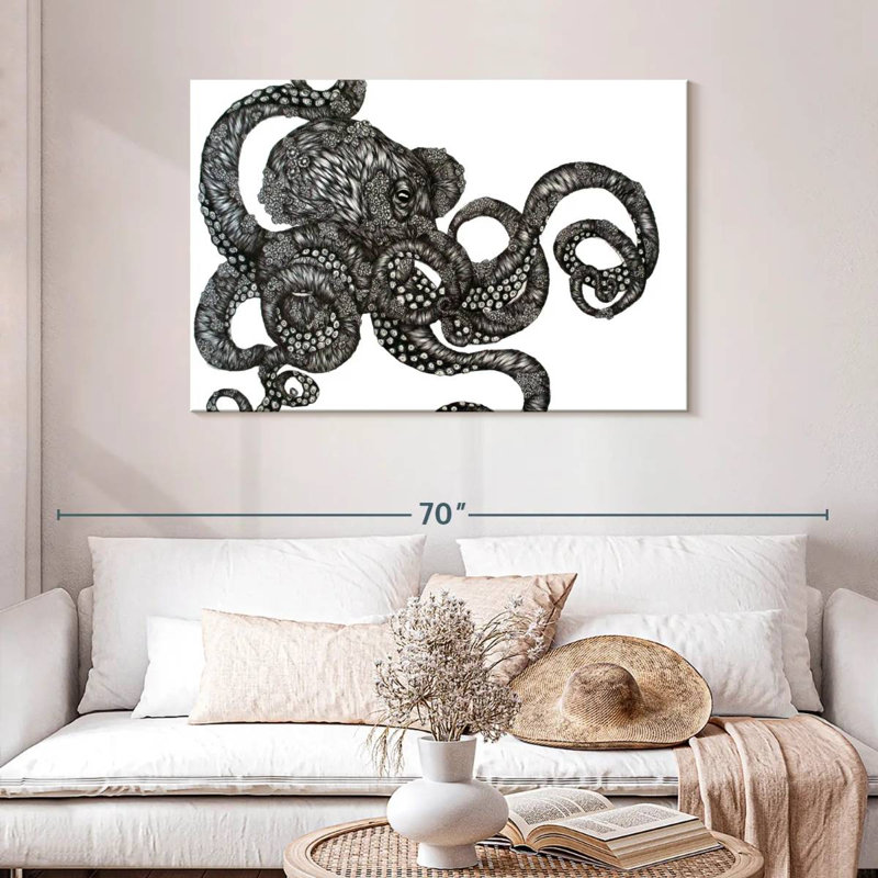 Brampt Barnacle Octopus, 30" H x 45" W