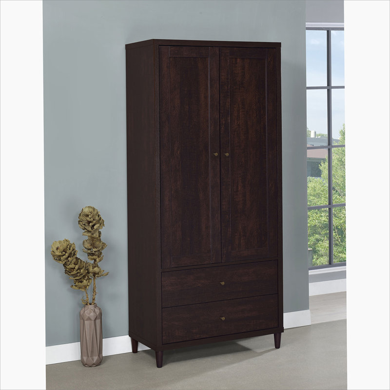 Armoire d'appoint haute 2 tiroirs avec 2 portes
