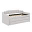 Lit de jour simple tapissier avec couchette et tiroirs-477096242