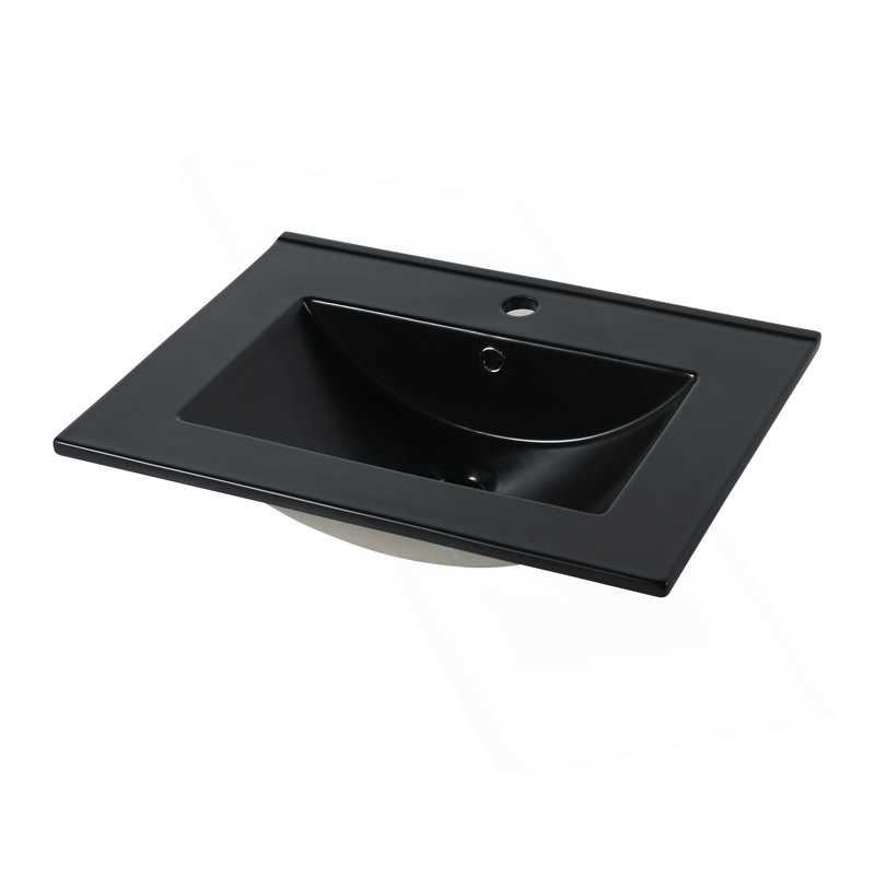 Évier supérieur en céramique 24 po-G-BL9060BK