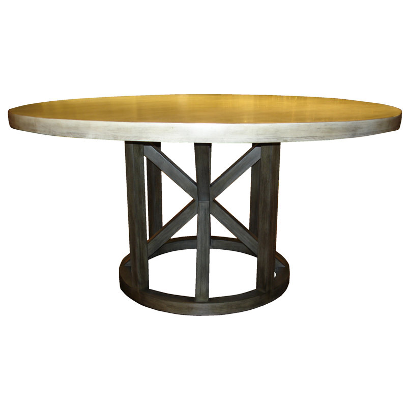 Malibu Round Solid Wood Dining Table, 72" W x 72" L