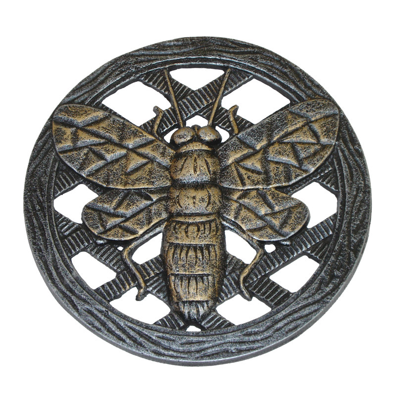 Wesson Metal Insects Stepping Stone, Antique Pewter