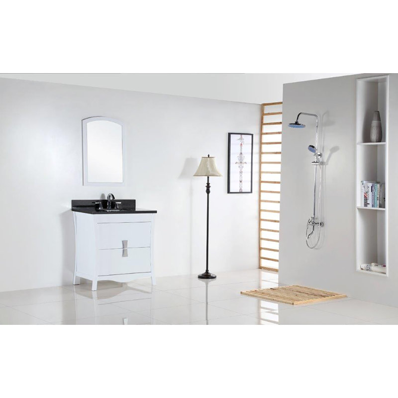 Ensemble de meuble-lavabo pour salle de bain simple 30 po, Noir galaxie