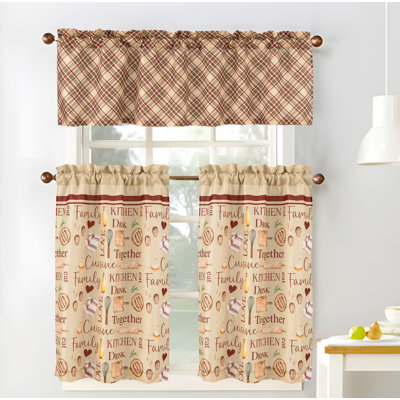Ensemble de rideaux de cuisine Family Cucina
