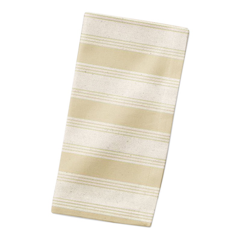 Westminster Cotton Striped Rectangle Napkin, Yellow