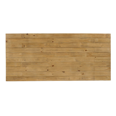 Solid Wood Dining Table Set, Rectangular Distressed Pine Dining Table And Slat Back Windsor Dining Chairs For Kitchen/Dining Room