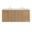 Laurent 60" Double Vanity, Light Natural Oak W/FreePower Wireless Charger-1613870805-1616708385
