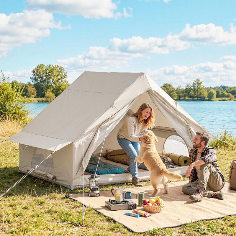 4 Person Tent, Beige
