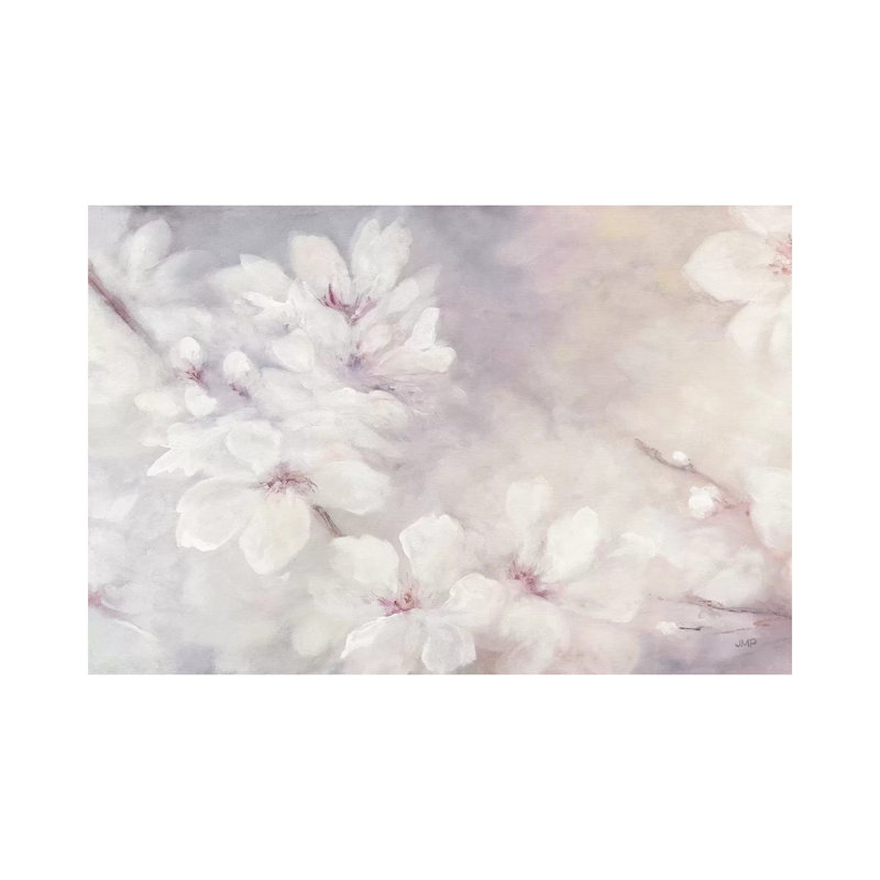 Cherry Blossoms by Julia Purinton - Wrapped Canvas Painting, 20.32 cm H x 30.48 cm W