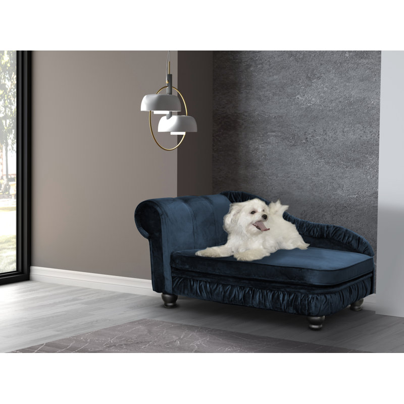 Alana Polyester Pet Bed, Blue