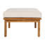Ensemble de conversation d'extérieur 5 pièces en bois d'acacia et corde