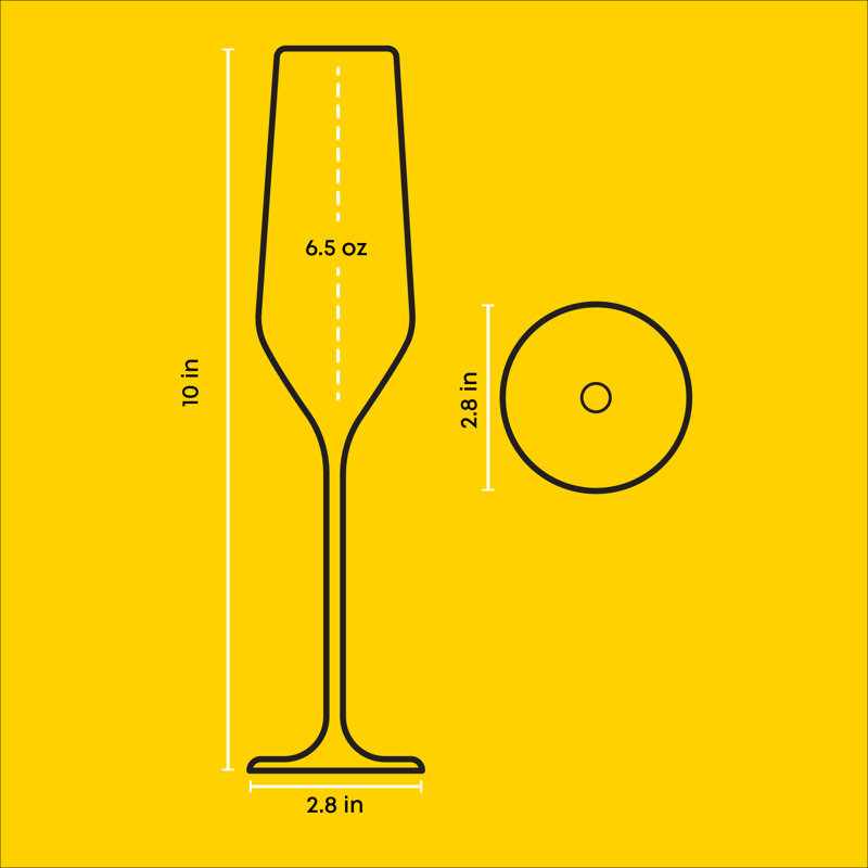 Verres à champagne JoyJolt Layla