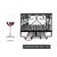 Destinnie Wine Bottle & Glass Rack Black