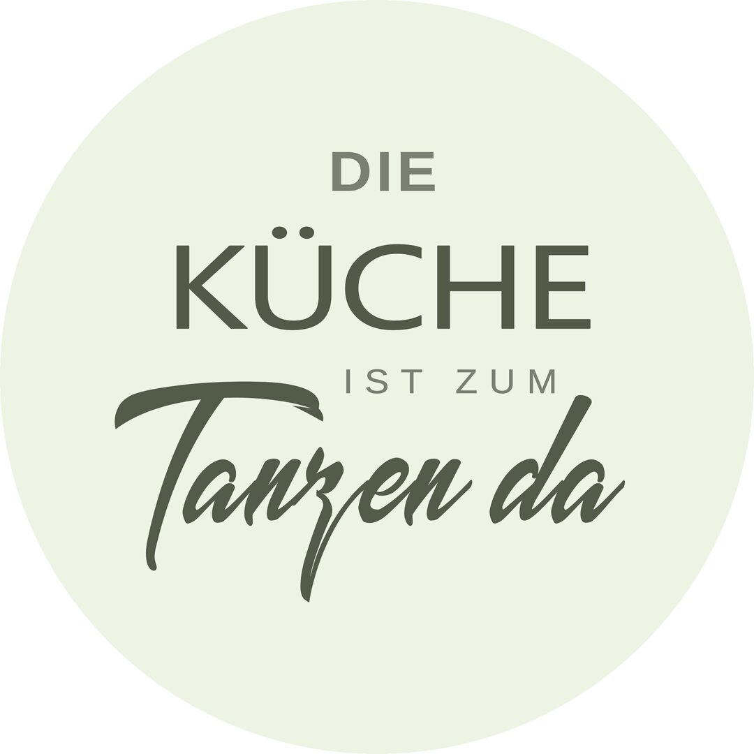 Glasbild Küche zum Tanzen