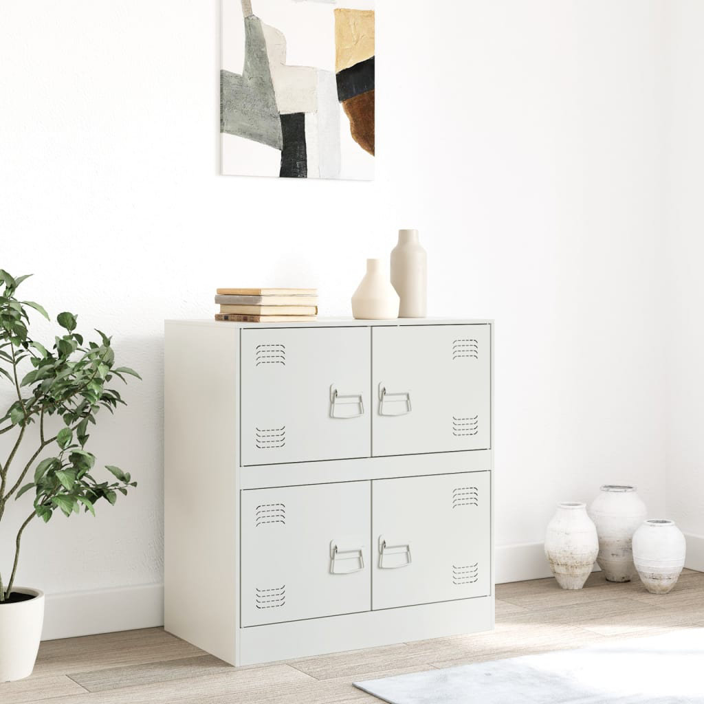 Vidaxl Sideboard Olivgrün 67X39x73 Cm Stahl