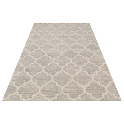 Geometric Wool Hand Woven Area Rug