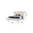 Sophia Crystal Tufted Queen Bed Made With Wood In Cream-242302381-242302370