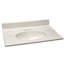 Dessus de meuble-lavabo en marbre de culture avec dosseret-753936217-753936218