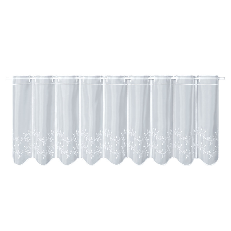 Astorga Scalloped Cafe Curtain, 30cm H x 80cm W