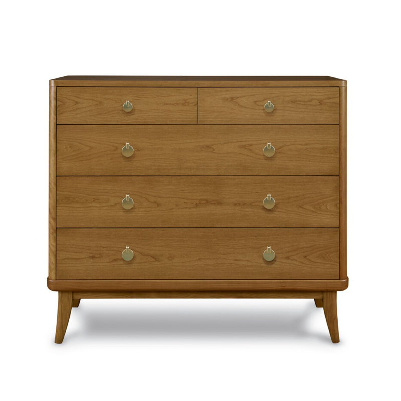 Martine Solid Wood 50.5'' W 5 - Drawer Dresser
