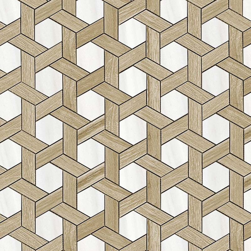 Virtue Pinwheel Mosaic Ombre, Light Brown