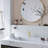 Porcetile Round 12.41 in. x 11.46 in. Penny Glossy Porcelain Mosaic Wall and Floor Tile-50385471