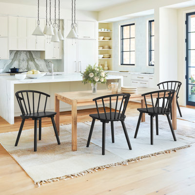 Chema Solid Wood Windsor Back Side Chair by Gracie Oaks