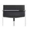 Zlatan Grey Velvet & Chrome Finish Side Chair (Set Of 2)