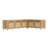63" Wide Outdoor Corner Shoe Storage Bench