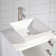 Knutsen 24'' Single Bathroom Vanity with Engineered Marble Top with Mirror