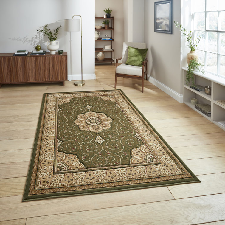 Heritage area rug Machine Woven Rectangle Green