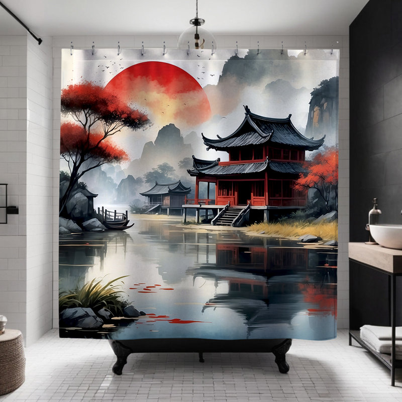Art Shower Curtain, Sato Chinese