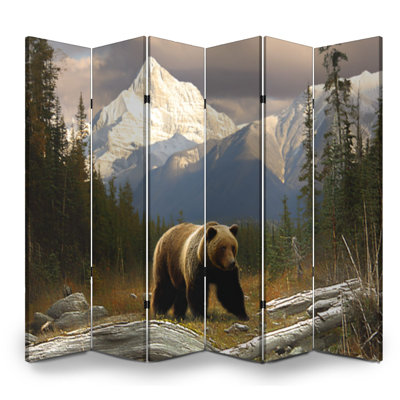Paravent pliant paravent Royal Bear Rocky Mountains