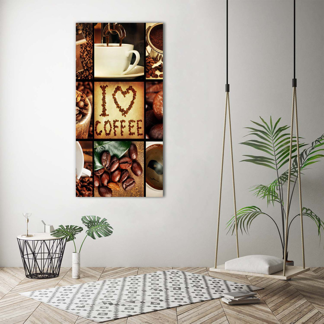 Kaffee-Collage - Kunstdrucke auf Leinwand - Wrapped Canvas