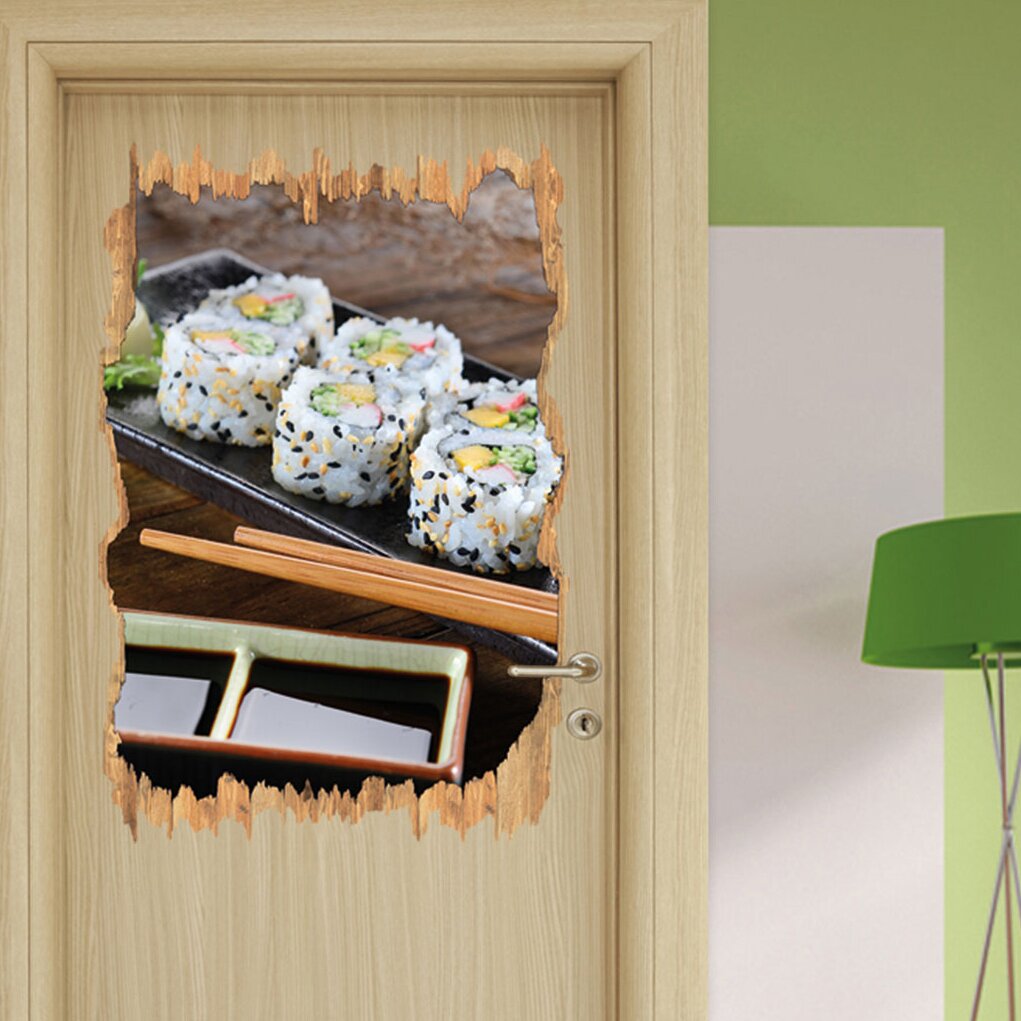 Wandtattoo Delikate Inside-Out-Sushi-Rollen