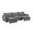 Chenille Power Sofa With Sleeper
