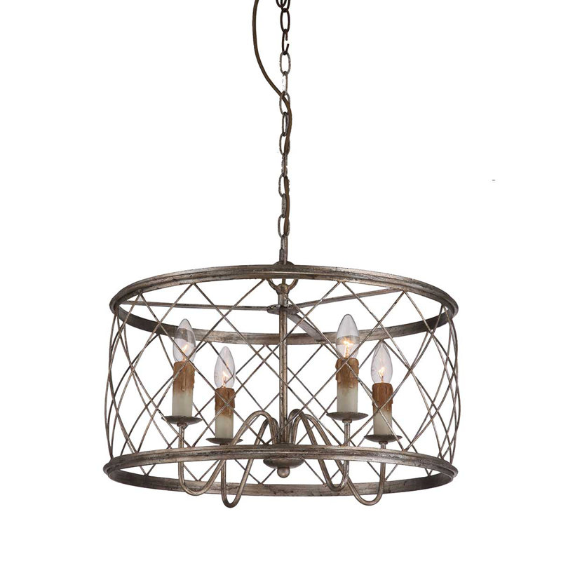 Sophie 4 - Light Bronze Drum Pendant