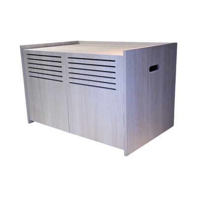 Spacious Hidden Cat Litter Box With Scratching Pad, 32.84" X 21.57" 21", 45.87 Lbs, Particle Board + , Safe For Cats Feline Playground: Modern House Pad And Box, Stable Secure