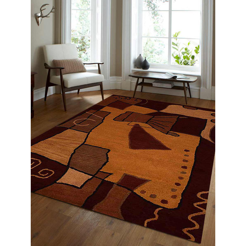 Bettejo Hand Tufted Wool Eco-Friendly Area Rugs - Rectangle | Multicolor | Abstract Design | Area Rugs for living room, bedroom