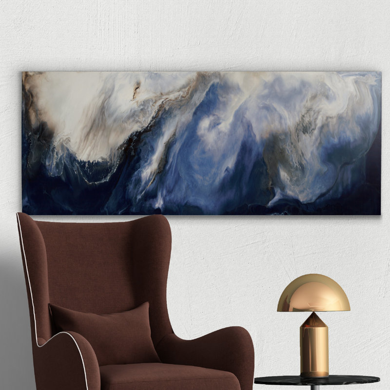 Paysage poétique - reproduction sur toile tendue, H 50 po x l 20 po x P 1 po
