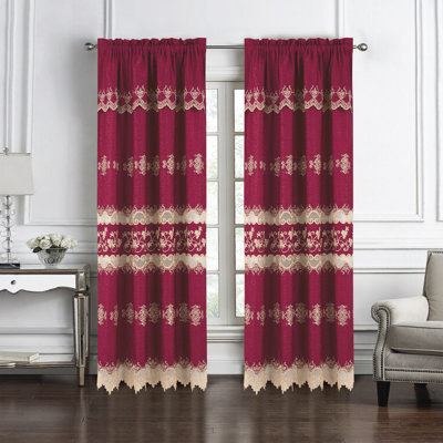 Alice Embroidered Macrame Window Curtain