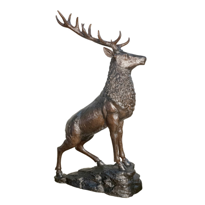 Boehike Deer Weather Resistant Metal Garden Statue