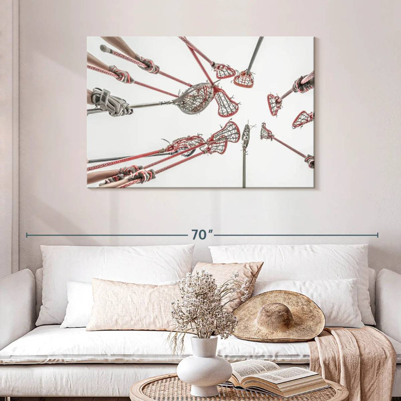 " Lacrosse Team Victory ", 30" H x 45" W x 1.25" D