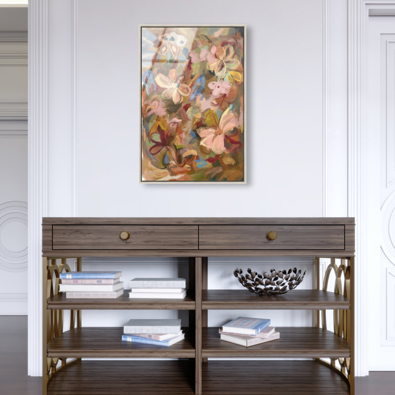 Moving Eden II Print by Oliver Gal, 31"H x 21"W, Silver Floater Frame