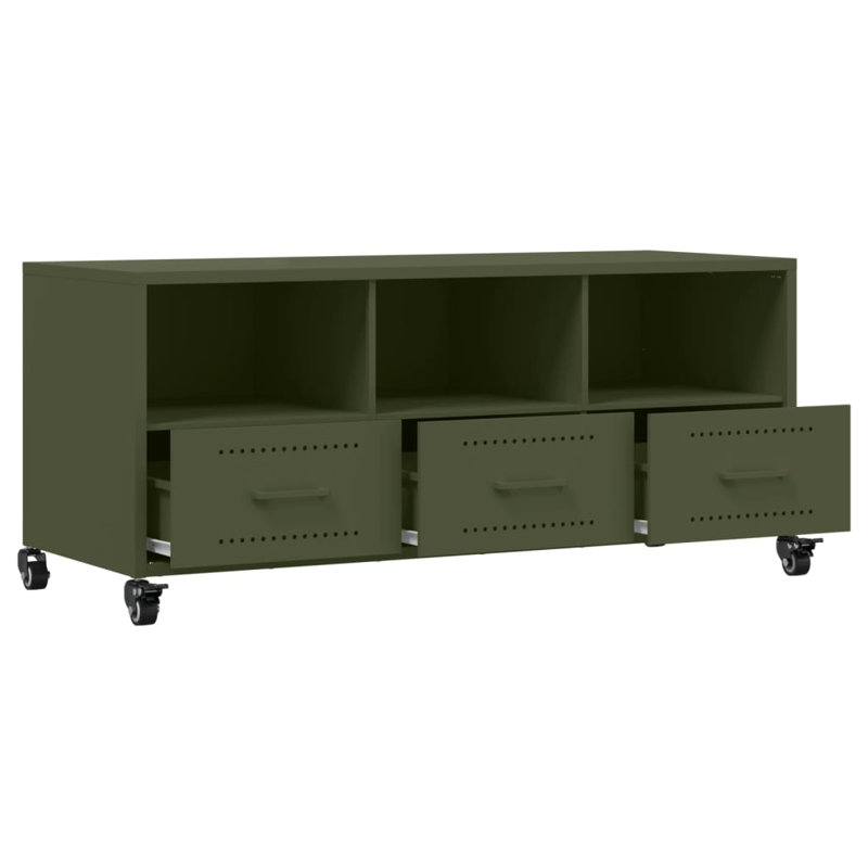 Alayza Unfinished TV Stand for TVs up to 24", 100.5cm, Green